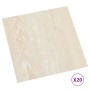 Self-adhesive pallets 20 units PVC 1.86 m² beige by vidaXL, Floors and carpets - Ref: Foro24-330151, Price: 35,99 €, Discount: %