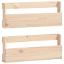 Wall shoe racks 2 pcs pine wood 59x9x23 cm by vidaXL, Shoe racks and shoe organizers - Ref: Foro24-833273, Price: 35,02 €, Di...