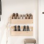 Wall shoe racks 2 pcs pine wood 59x9x23 cm by vidaXL, Shoe racks and shoe organizers - Ref: Foro24-833273, Price: 35,02 €, Di...