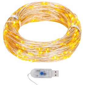 LED micro light garland 40 m 400 warm white LEDs by vidaXL, Christmas lights - Ref: Foro24-328847, Price: 20,99 €, Discount: %