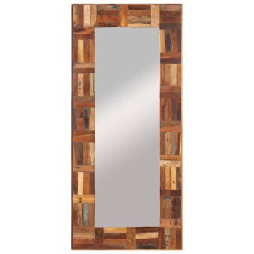 Espejo de pared madera maciza reciclada 50x110 cm de vidaXL, Espejos - Ref: Foro24-337252, Precio: 78,99 €, Descuento: %