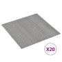 Tarimas de suelo autoadhesivas 20 uds PVC gris a rayas 1,86 m² de vidaXL, Suelos y moquetas - Ref: Foro24-330174, Precio: 35,...