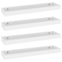 Estantes de pared Loggia 4 uds blanco MDF 60x15x4 cm de vidaXL, Estantes y estanterías - Ref: Foro24-330214, Precio: 41,94 €,...