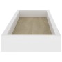 Estantes de pared Loggia 4 uds roble y blanco MDF 60x15x4 cm de vidaXL, Estantes y estanterías - Ref: Foro24-330222, Precio: ...