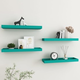 Loggia wall shelves 4 pcs blue MDF 60x15x4 cm by vidaXL, Shelves and shelves - Ref: Foro24-330226, Price: 38,99 €, Discount: %