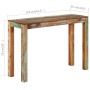 Mesa consola de madera maciza reciclada 110x35x76 cm de vidaXL, Mesas auxiliares - Ref: Foro24-337271, Precio: 123,54 €, Desc...