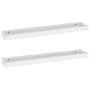 Estantes de pared Loggia 2 uds blanco MDF 80x15x4 cm de vidaXL, Estantes y estanterías - Ref: Foro24-330227, Precio: 35,17 €,...