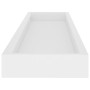 Estantes de pared Loggia 2 uds blanco MDF 80x15x4 cm de vidaXL, Estantes y estanterías - Ref: Foro24-330227, Precio: 35,17 €,...