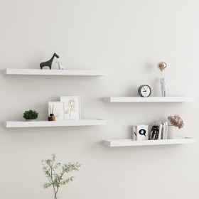 Loggia wall shelves 4 pcs white MDF 80x15x4 cm by vidaXL, Shelves and shelves - Ref: Foro24-330228, Price: 54,51 €, Discount: %