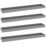 Estantes de pared Loggia 4 uds gris MDF 80x15x4 cm de vidaXL, Estantes y estanterías - Ref: Foro24-330232, Precio: 34,99 €, D...