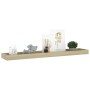 Loggia wall shelves 2 pcs oak color MDF 80x15x4 cm by vidaXL, Shelves and shelves - Ref: Foro24-330233, Price: 28,99 €, Disco...