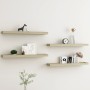 Loggia wall shelves 4 pcs oak color MDF 80x15x4 cm by vidaXL, Shelves and shelves - Ref: Foro24-330234, Price: 42,31 €, Disco...