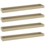 Estantes de pared Loggia 4 uds color roble MDF 80x15x4 cm de vidaXL, Estantes y estanterías - Ref: Foro24-330234, Precio: 42,...