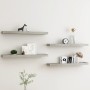 Loggia wall shelves 4 pcs concrete gray MDF 80x15x4 cm by vidaXL, Shelves and shelves - Ref: Foro24-330238, Price: 36,99 €, D...