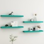 Loggia wall shelves 4 pcs blue MDF 80x15x4 cm by vidaXL, Shelves and shelves - Ref: Foro24-330240, Price: 37,99 €, Discount: %