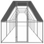 Jaula gallinero de exterior de acero galvanizado 2x12x2 m de vidaXL, Jaulas y habitáculos para animales pequeños - Ref: Foro2...