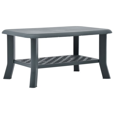 Mesa de centro de plástico verde 90x60x46 cm de vidaXL, Mesas de centro - Ref: Foro24-48794, Precio: 64,99 €, Descuento: %