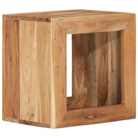 Taburete madera maciza de acacia 40x30x40 cm de vidaXL, Mesas auxiliares - Ref: Foro24-337837, Precio: 89,73 €, Descuento: %