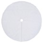 White Christmas tree skirt 90 cm synthetic leather by vidaXL, Christmas tree footmuff - Ref: Foro24-330269, Price: 15,44 €, D...