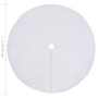 White Christmas tree skirt 90 cm synthetic leather by vidaXL, Christmas tree footmuff - Ref: Foro24-330269, Price: 15,44 €, D...