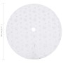 Luxury white Christmas tree skirt 90 cm synthetic leather by vidaXL, Christmas tree footmuff - Ref: Foro24-330272, Price: 20,...