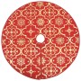 Luxury Christmas Tree Skirt with Red Fabric Sock 90cm by vidaXL, Christmas tree footmuff - Ref: Foro24-330275, Price: 19,31 €...