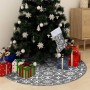 Luxury Christmas Tree Skirt with Stocking Gray Fabric 122cm by vidaXL, Christmas tree footmuff - Ref: Foro24-330282, Price: 2...