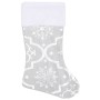 Luxury Christmas tree skirt and white fabric stocking 90 cm by vidaXL, Christmas tree footmuff - Ref: Foro24-330287, Price: 1...