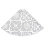 Luxury Christmas tree skirt and white fabric stocking 90 cm by vidaXL, Christmas tree footmuff - Ref: Foro24-330287, Price: 1...