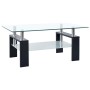 Mesa de centro vidrio templado negro transparente 95x55x40 cm de vidaXL, Mesas de centro - Ref: Foro24-330303, Precio: 83,99 ...