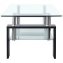 Transparent black tempered glass coffee table 95x55x40 cm by vidaXL, Coffee table - Ref: Foro24-330303, Price: 83,99 €, Disco...