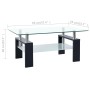 Transparent black tempered glass coffee table 95x55x40 cm by vidaXL, Coffee table - Ref: Foro24-330303, Price: 83,99 €, Disco...