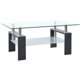 Mesa de centro vidrio templado gris transparente 95x55x40 cm de vidaXL, Mesas de centro - Ref: Foro24-330305, Precio: 103,01 ...