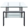 Mesa de centro vidrio templado gris transparente 95x55x40 cm de vidaXL, Mesas de centro - Ref: Foro24-330305, Precio: 92,49 €...