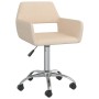 Swivel dining chairs 2 units cream fabric by vidaXL, dining chairs - Ref: Foro24-330321, Price: 100,45 €, Discount: %