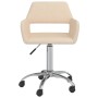 Swivel dining chairs 2 units cream fabric by vidaXL, dining chairs - Ref: Foro24-330321, Price: 100,45 €, Discount: %