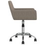 Swivel dining chairs 2 units taupe gray fabric by vidaXL, dining chairs - Ref: Foro24-330328, Price: 122,22 €, Discount: %