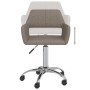 Swivel dining chairs 2 units taupe gray fabric by vidaXL, dining chairs - Ref: Foro24-330328, Price: 122,22 €, Discount: %