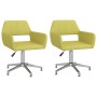 Swivel dining chairs 2 units green fabric by vidaXL, dining chairs - Ref: Foro24-330349, Price: 122,10 €, Discount: %