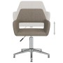 Swivel dining chairs 2 units gray taupe fabric by vidaXL, dining chairs - Ref: Foro24-330352, Price: 150,81 €, Discount: %