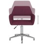 Sillas de comedor giratorias 2 unidades tela morada de vidaXL, Sillas de comedor - Ref: Foro24-330353, Precio: 122,10 €, Desc...