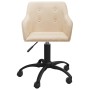 Swivel dining chairs 2 units cream fabric by vidaXL, dining chairs - Ref: Foro24-330381, Price: 128,99 €, Discount: %