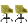 Swivel dining chairs 2 units green fabric by vidaXL, dining chairs - Ref: Foro24-330385, Price: 130,85 €, Discount: %