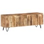 Solid mango wood TV cabinet 110x30x40 cm by vidaXL, TV Furniture - Ref: Foro24-337843, Price: 155,70 €, Discount: %