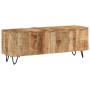 Solid mango wood TV cabinet 110x30x40 cm by vidaXL, TV Furniture - Ref: Foro24-337843, Price: 155,70 €, Discount: %