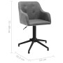 Light Gray Fabric Swivel Office Chair by vidaXL, Office chairs - Ref: Foro24-330390, Price: 102,25 €, Discount: %