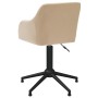 Swivel dining chairs 2 units cream fabric by vidaXL, dining chairs - Ref: Foro24-330405, Price: 138,99 €, Discount: %