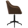 Swivel dining chairs 2 units brown fabric by vidaXL, dining chairs - Ref: Foro24-330406, Price: 179,66 €, Discount: %