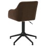 Swivel dining chairs 2 units brown fabric by vidaXL, dining chairs - Ref: Foro24-330406, Price: 179,66 €, Discount: %