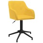 Sillas de comedor giratorias 2 unidades tela amarillo de vidaXL, Sillas de comedor - Ref: Foro24-330410, Precio: 138,91 €, De...